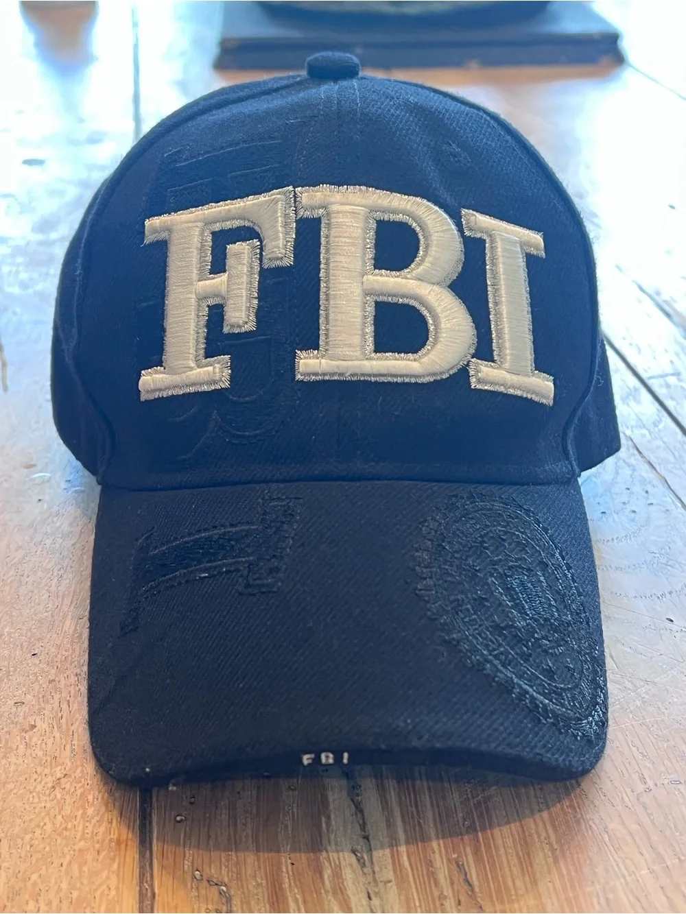 Embroidered FBI Logo Baseball Cap - Black Streetwear America FBI